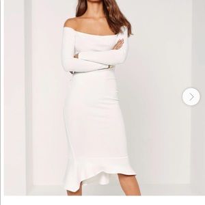 NEW Bardot white midi dress